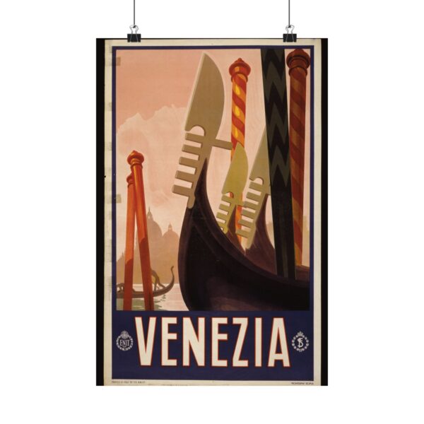 Venezia (Venice), Italy - ENIT Italian National Tourist Board - Vintage Travel Poster Print