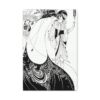 Aubrey Beardsley - The Peacock Skirt (1893) - Art Nouveau Canvas Print