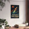8500140213034531755_2048.jpeg Forward to the Stars - LUNE Original - Space Age Poster Print