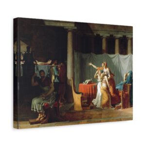 8506612184847173451_2048.jpeg Lictors Bring Brutus the Bodies of His Sons - Jacques-Louis David (1789) - Classical Canvas Print