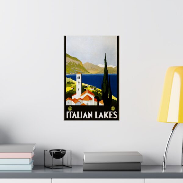 Italian Lakes – ENIT Italian National Tourist Board (c. 1930) - Vintage Travel Poster Print