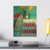 Cognac Jacquet Peacock - Camille Bouchet - Art Nouveau Poster Print