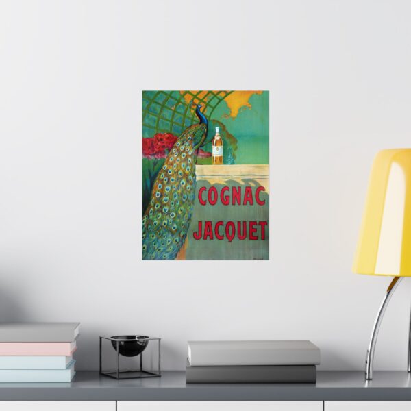 Cognac Jacquet Peacock - Camille Bouchet - Art Nouveau Poster Print