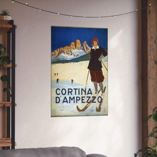 Cortina d'Ampezzo, Italy - ENIT Italian National Tourist Board (c. 1920) - Vintage Travel Poster Print