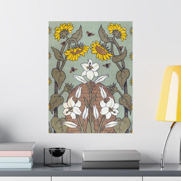 Bees and Beehive - Suze Fokker (1898) - Art Nouveau Poster Print