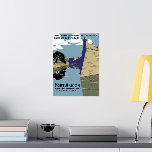 Fort Marion National Monument, St. Augustine Florida - Works Progress Administration (c. 1930s) - Vintage Travel Poster Print