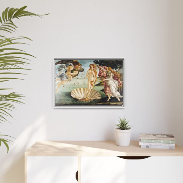 The Birth of Venus - Sandro Botticelli (c. 1485-1486) - Renaissance Framed Canvas Print