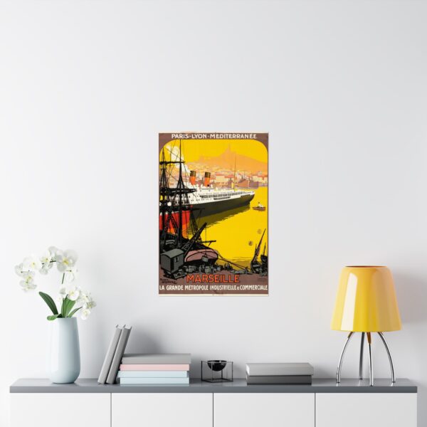 Marseille, La Grande Metrople Industrielle & Commerciale - Roger Broders (c. 1922) - Vintage Travel Poster Print