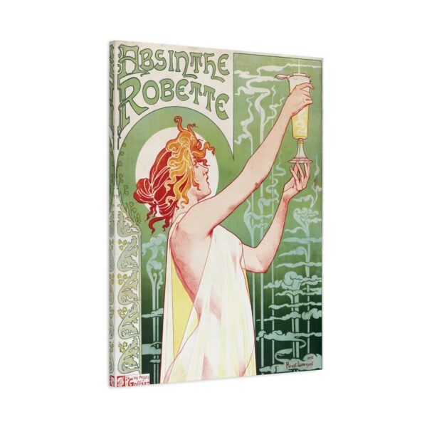 Absinthe Robette ad - Henri Privat-Livemont (1896) - Art Nouveau Canvas Print