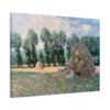 Haystacks - Claude Monet (1885) - Impressionist Canvas Print