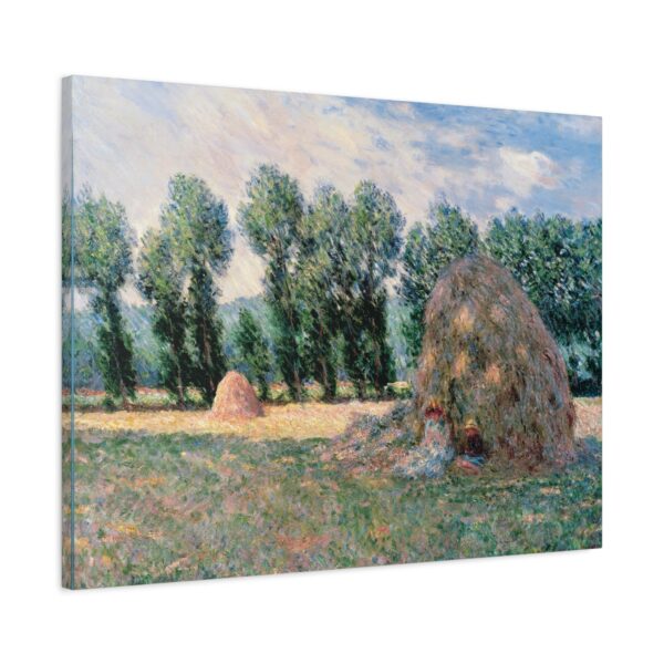 Haystacks - Claude Monet (1885) - Impressionist Canvas Print