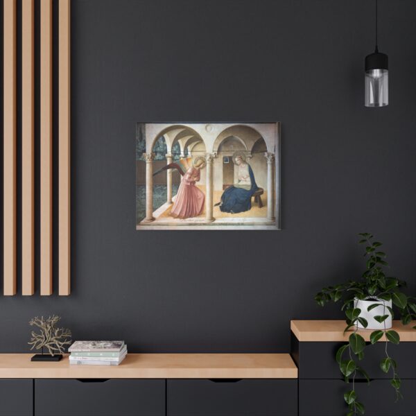 The Annunciation (San Marco version) - Fra Angelico (c. 1440-1445) - Renaissance Canvas Print