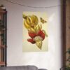 9626929974534320520_2048.jpeg Banana Flower and Fruit, Metamorphosis Insectorum Surinamensium - Maria Sibylla Merian (1705) - Botanical Poster Print