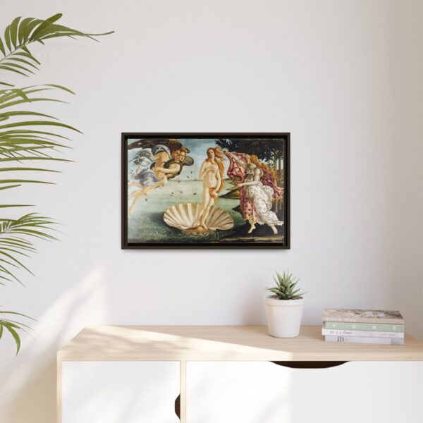 The Birth of Venus - Sandro Botticelli (c. 1485-1486) - Renaissance Framed Canvas Print