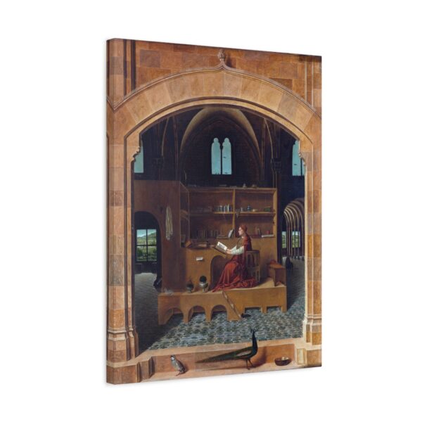 Saint Jerome in His Study - Antonello da Messina (c. 1475) - Renaissance Canvas Print