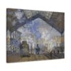 9868391899901968995_2048.jpeg La Gare Saint-Lazare - Claude Monet (1877) - Impressionist Canvas Print